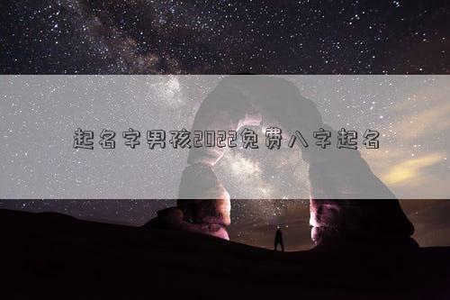 起名字男孩2022免费八字起名