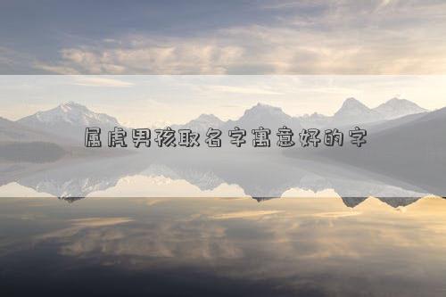属虎男孩取名字寓意好的字
